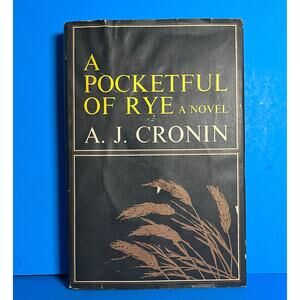 A Pocketful of Rye by A.J. Cronin 1969 HC DJ Little Brown First Edition